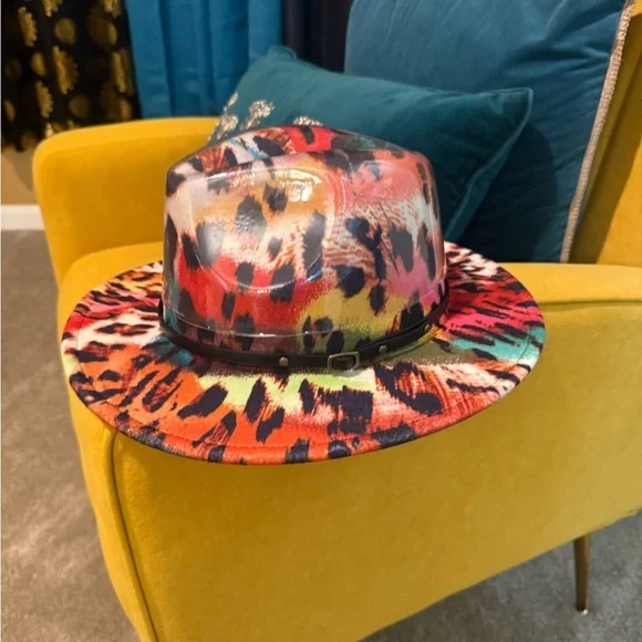Colorful Animal Print Hat - Picture 2 of 3